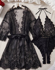ARIA LACE ROBE & BODYSUIT SET