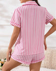 JOSIE STRIPED SHORT PJ SET