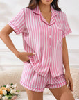 JOSIE STRIPED SHORT PJ SET