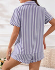JOSIE STRIPED SHORT PJ SET