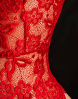 LORENA LACE CUTOUT BODYSUIT