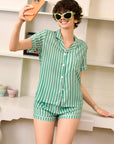 JOSIE STRIPED SHORT PJ SET
