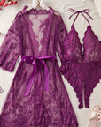 ARIA LACE ROBE & BODYSUIT SET