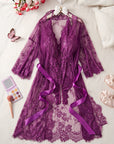 ARIA LACE ROBE & BODYSUIT SET