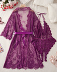 ARIA LACE ROBE & BODYSUIT SET