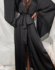 CHARLOTTE SATIN FLARE ROBE