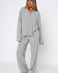 Pillow Talk Long Sleeve Pyjama Set Grey Marle