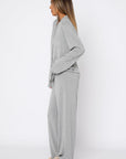 Pillow Talk Long Sleeve Pyjama Set Grey Marle