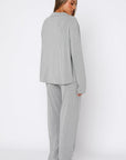 Pillow Talk Long Sleeve Pyjama Set Grey Marle