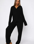 Pillow Talk Long Sleeve Pyjama Set Black