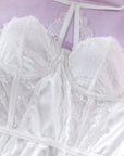 AMARA SATIN LACE SLIP