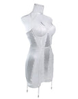 AMARA SATIN LACE SLIP
