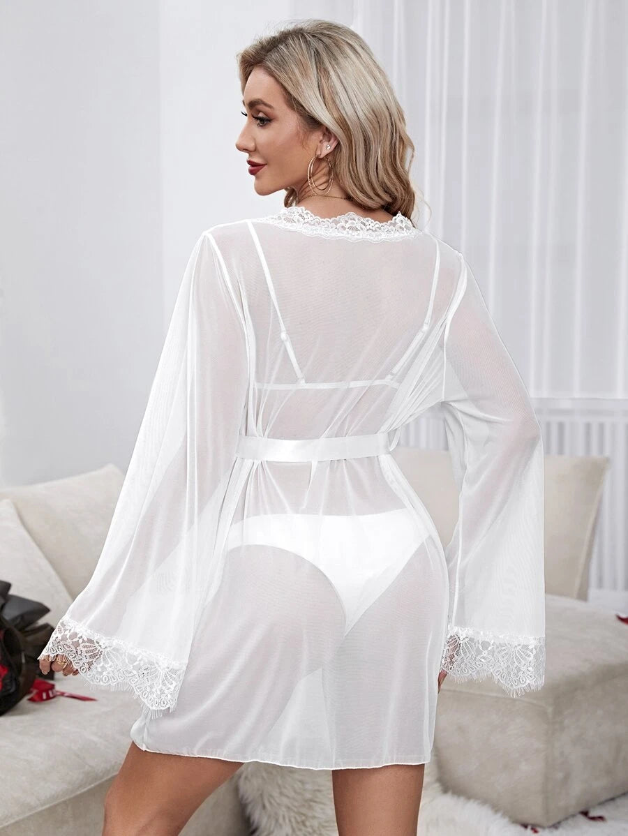ELENA SHEER ROBE SET