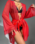 ELENA SHEER ROBE SET