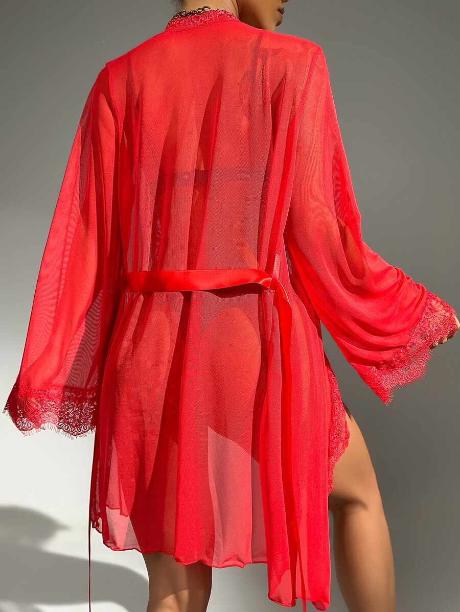 ELENA SHEER ROBE SET