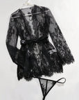 LEILA LACE LONG SLEEVE ROBE SET