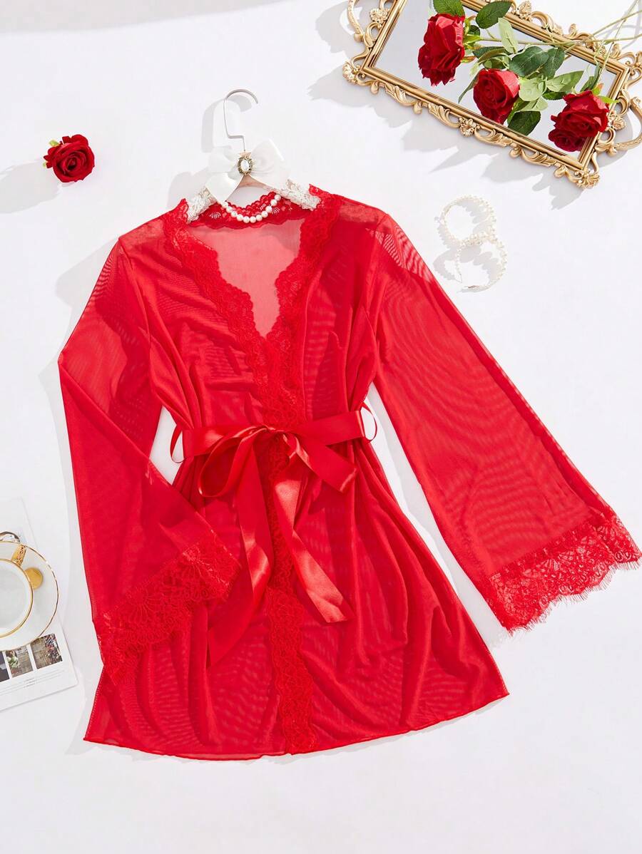 ELENA SHEER ROBE SET