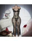 TATIANA SHEER LACE DRESS SET