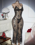 TATIANA SHEER LACE DRESS SET