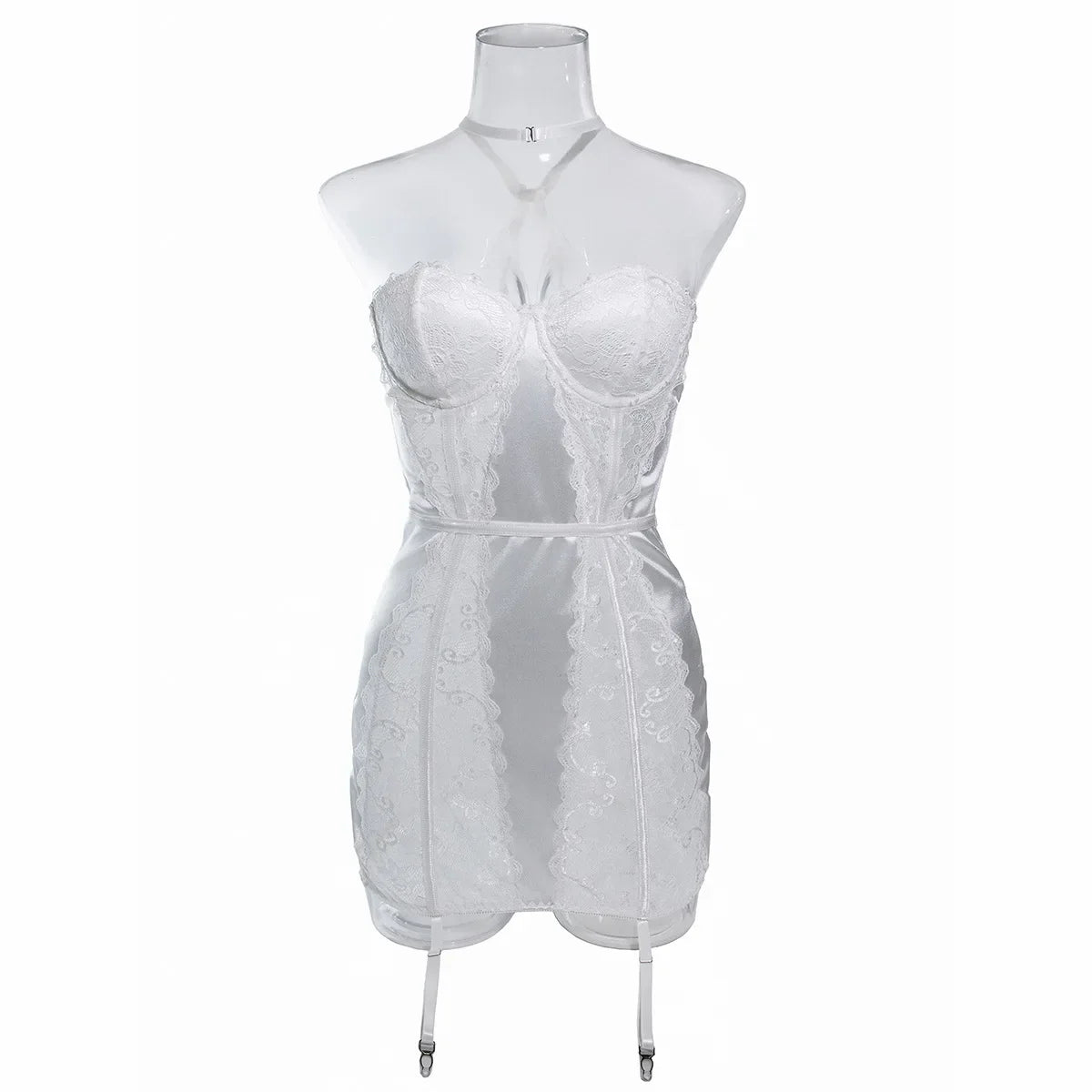 AMARA SATIN LACE SLIP