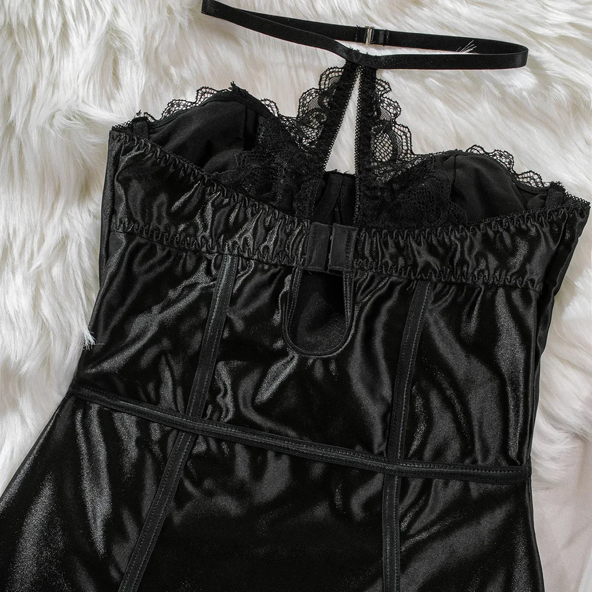 AMARA SATIN LACE SLIP