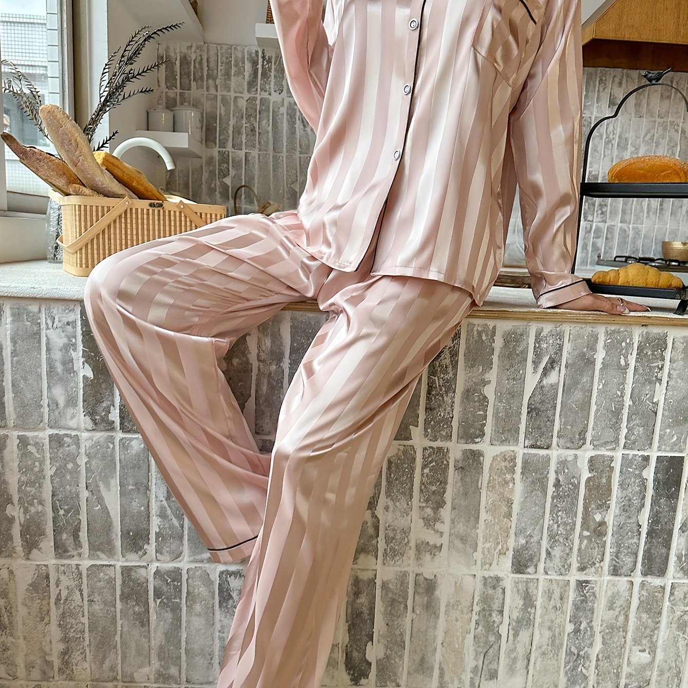 ZALI STRIPED LONG PJ SET
