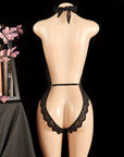 VÉDA FLORAL HALTER BODYSUIT