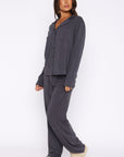 Pillow Talk Long Sleeve Pyjama Set Charcoal