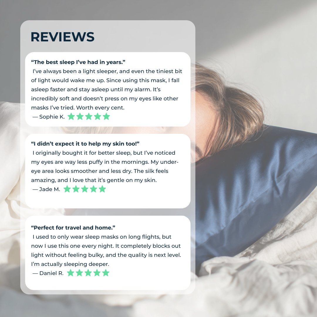 100% Silk Deep Sleep Mask