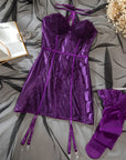 AMARA SATIN LACE SLIP