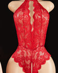 VÉDA FLORAL HALTER BODYSUIT