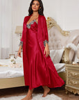 MAISON SATIN LACE ROBE SET