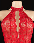 VÉDA FLORAL HALTER BODYSUIT