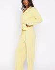 Pillow Talk Long Sleeve Pyjama Set Lemon