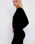 Slow Life Long Sleeve Pyjama Top Black